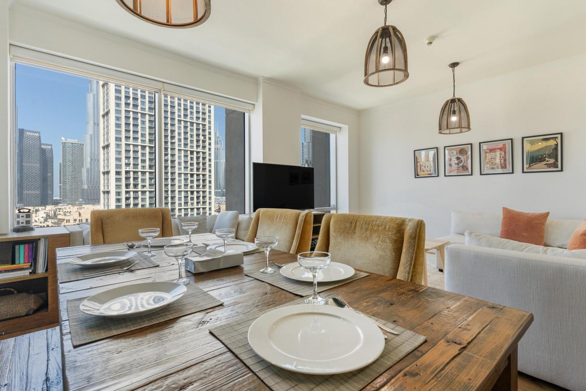Chic 2Br Apartment, Prime Location Near Dubai Mall - Allsopp&Allsopp Exteriör bild